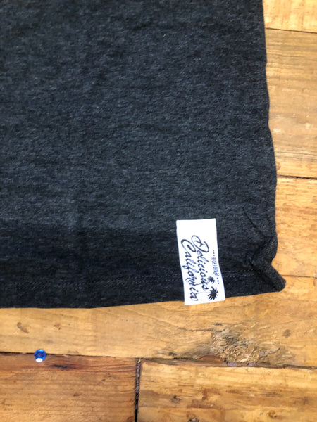 Surfing T-Rex (Grey) - Kids T-Shirt - Delicious California