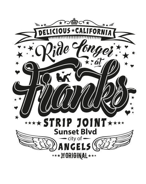 Baseball Tee - Franks Strip Joint (UNISEX) - Delicious California