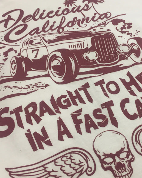 Baseball Tee - Hell In A Fast Car (UNISEX) - Delicious California