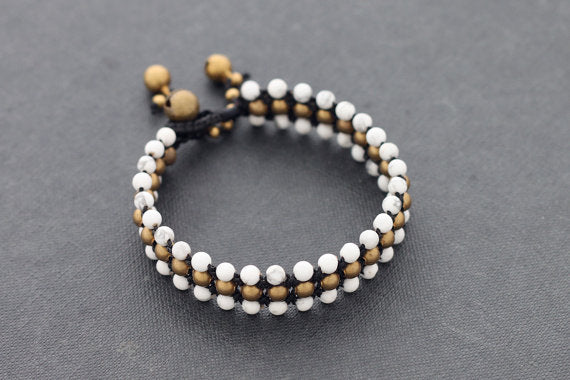 White Summer Beaded Bracelet - Delicious California