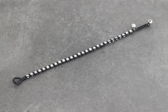 Men Basic Cube Silver Bracelet - Delicious California