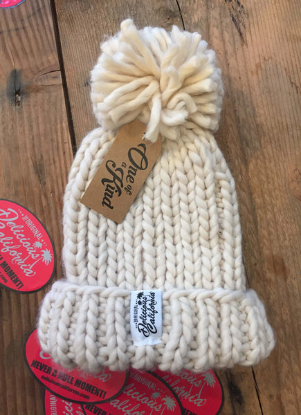 Delicious California 'CHUNKY' Pom-Pom Beanie - Delicious California