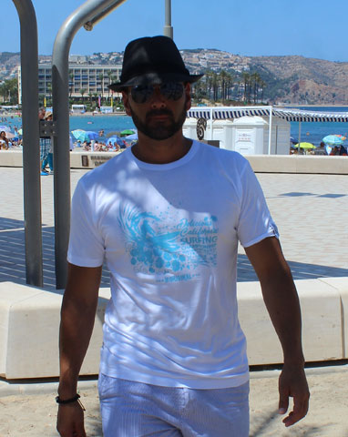 Huntington Beach Surf Comp - Mens Bamboo Jersey Tee - Delicious California