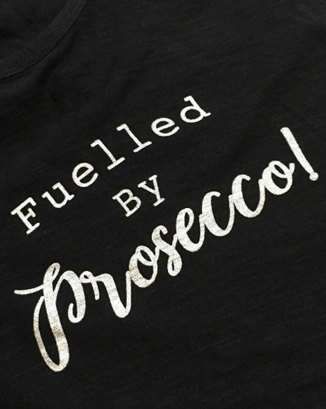 Yoga Vest - 'Fuelled by Prosecco' - Delicious California