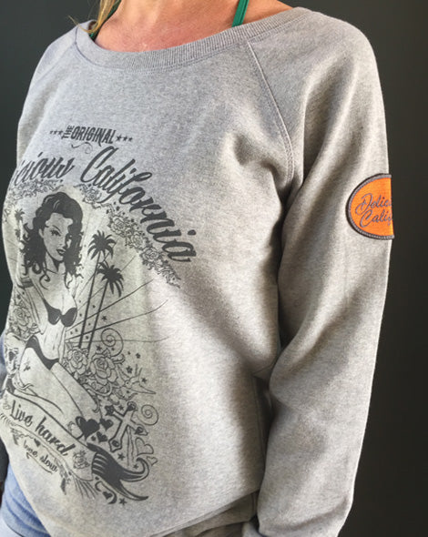 Sweatshirt (100% Organic) - Love Slow - Delicious California