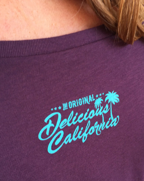 '100% Pure' Design - Women's Bamboo Fitted T-Shirt - Delicious California