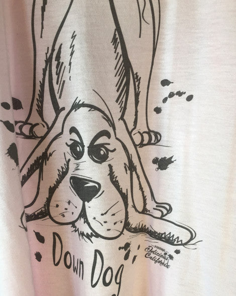 'Down Dog' Flowy Racerback Tank - Delicious California