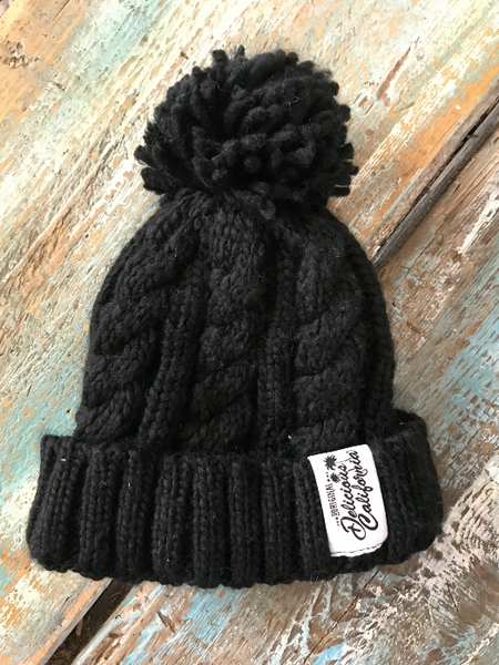 Delicious California Pom-Pom Beanies - Delicious California