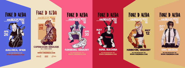 Toke De Keda - European Tour 2018!