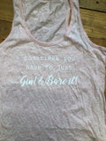 Yoga Vest - 'Sometimes You Have To GIN and Bare it' - Delicious California
