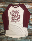 Baseball Tee - Hell In A Fast Car (UNISEX) - Delicious California