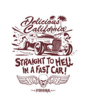 Baseball Tee - Hell In A Fast Car (UNISEX) - Delicious California
