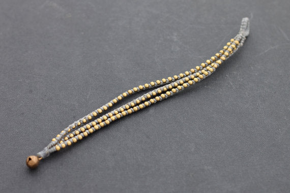 Grey Brass Stud Bracelet - Delicious California