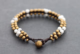 Bracelet Mala Howlite Beaded - Delicious California