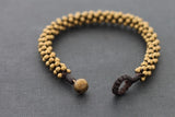 Brass Beaded Round Bracelet Cuff - Delicious California
