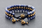 Sodalite Beaded Band Bracelet - Delicious California