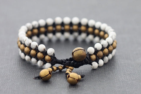 White Summer Beaded Bracelet