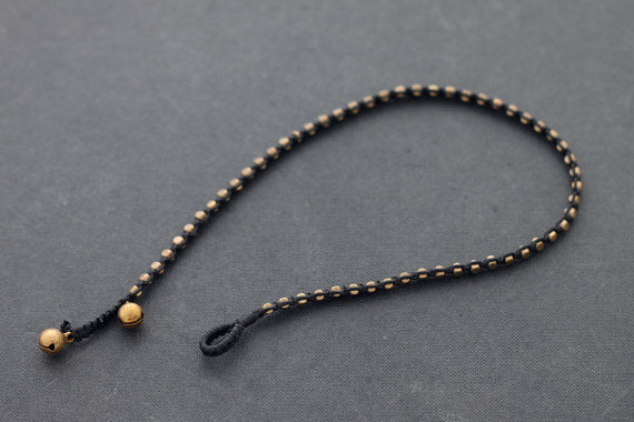 Black Brass Basic Double Wrap Bracelet - Delicious California