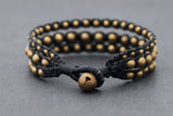 Rocker Brass Beaded Bracelet - Delicious California