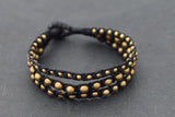 Rocker Brass Beaded Bracelet - Delicious California