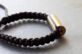 Nylon cord Bracelet with Brass Bullet 38 special (Unisex) - Delicious California