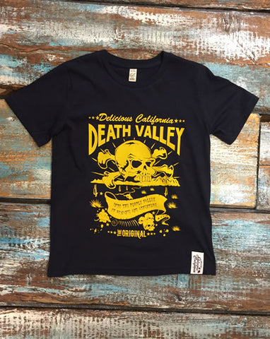 Death Valley (Navy Blue) Kids T-Shirt
