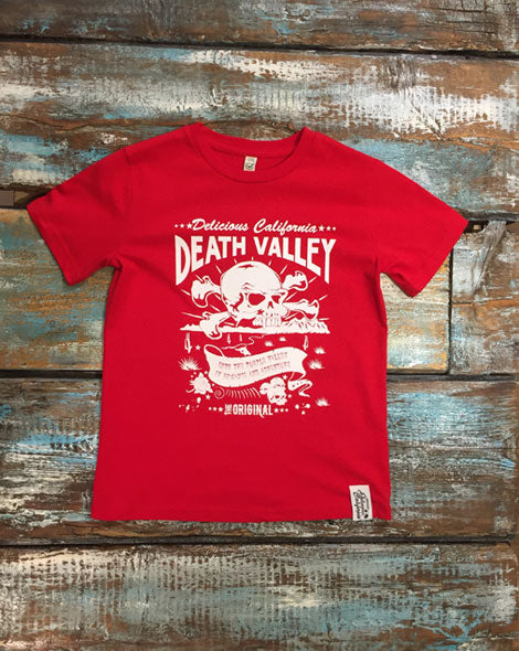 Death Valley (Red) - Kids T-Shirt - Delicious California