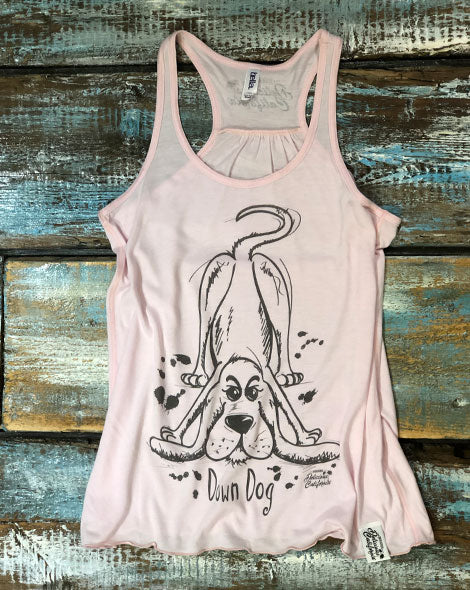 'Down Dog' Flowy Racerback Tank - Delicious California