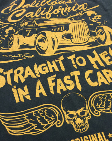 'Straight To Hell In A Fast Car' Graphic T-Shirt