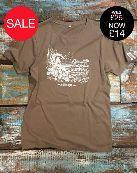 Huntington Beach Surf Comp - T-Shirt (Mens) - Delicious California