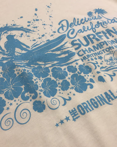 Huntington Beach Surf Comp - Mens Bamboo Jersey Tee