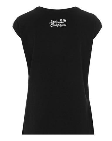 Women's Graphic T-Shirt - 'Love Slow' pinup/tattoo design