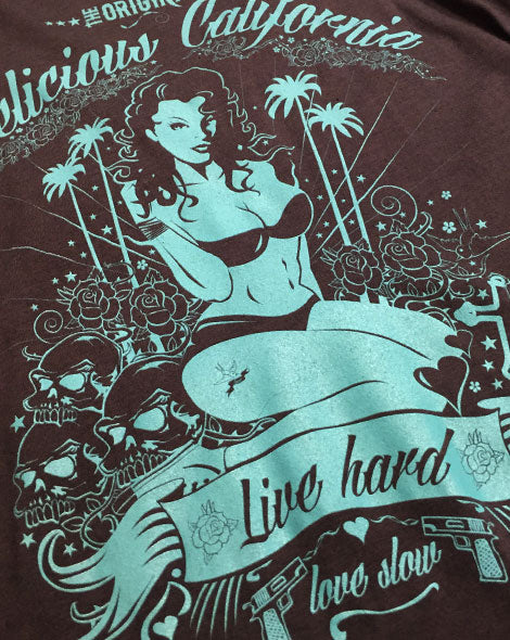 Love Slow T-Shirt - Mens Bamboo Jersey Tee - Delicious California