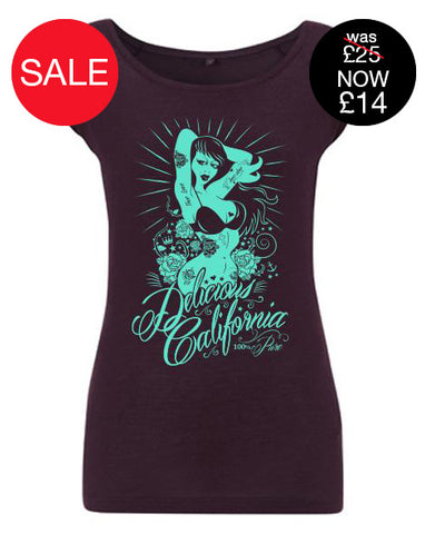 '100% Pure' Design - Women's Bamboo Fitted T-Shirt