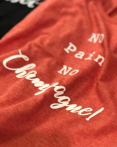 Yoga Vest - 'No Pain No Champagne!'