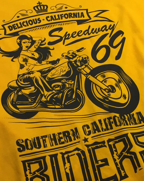 Southern Riders - Men's 100% Organic T-Shirt [Yellow] - Delicious California