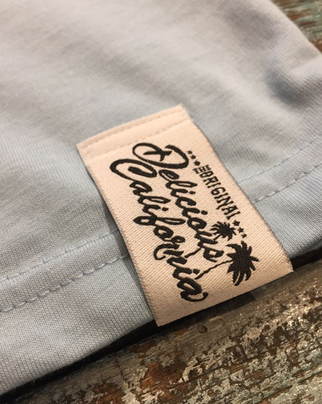 Delicious California Surf Camp (Baby Blue) - Kids T-Shirt - Delicious California