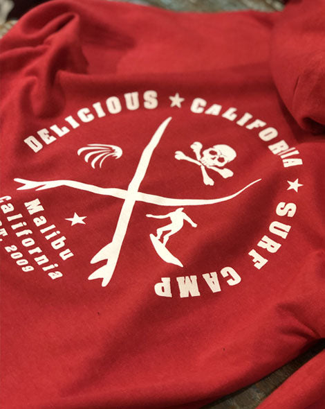Surf Camp Zip-Up Hoody - [100% Recycled] - Delicious California