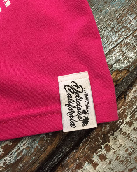 Surfing Unicorn (Hot Pink) - Kid's T-Shirt - Delicious California