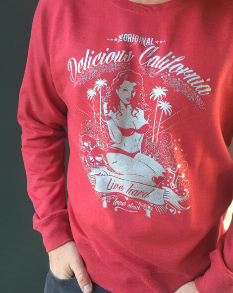 Sweatshirt (100% Recycled) - Love Slow - Delicious California