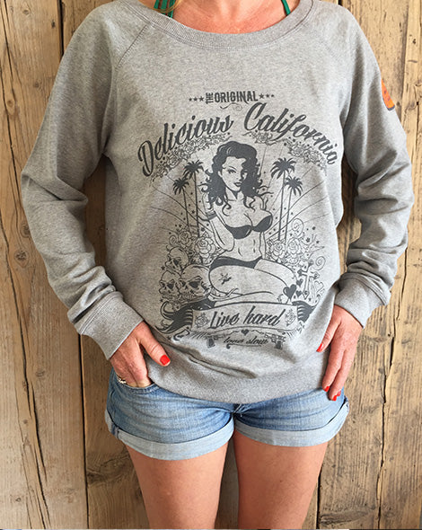 Sweatshirt (100% Organic) - Love Slow - Delicious California