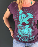 '100% Pure' Design - Women's Bamboo Fitted T-Shirt - Delicious California