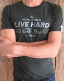 'Live Hard Fuck Slow' Graphic T-Shirt - Delicious California