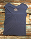 Women's Sleeveless Graphic T-Shirt- 'Franks Strip Joint' - Delicious California