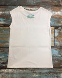 Women's sleeveless Graphic T-Shirt - 'Love Slow' - Delicious California