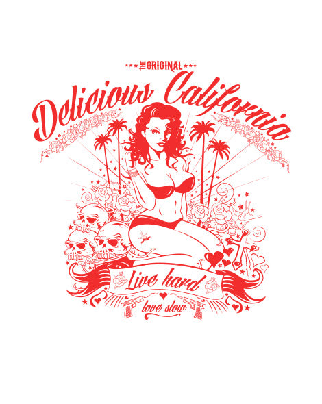 'Love Slow' Design - Women's Bamboo T-Shirt - Delicious California