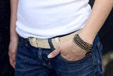 Boho Rock Warp Brass Bracelet - Delicious California