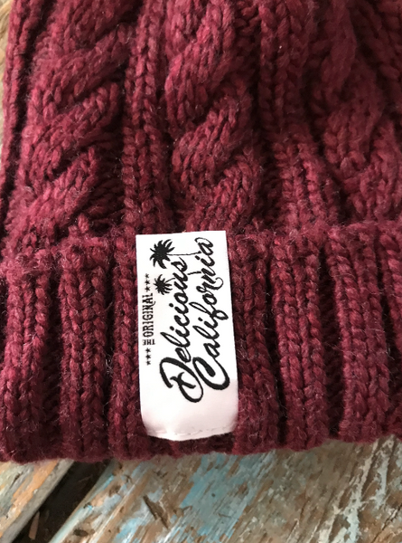 Delicious California Pom-Pom Beanies - Delicious California