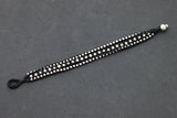 Silver Black Rocker Bracelet - Delicious California