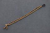 Tiger Eye Round Basic Brass Bracelet - Delicious California